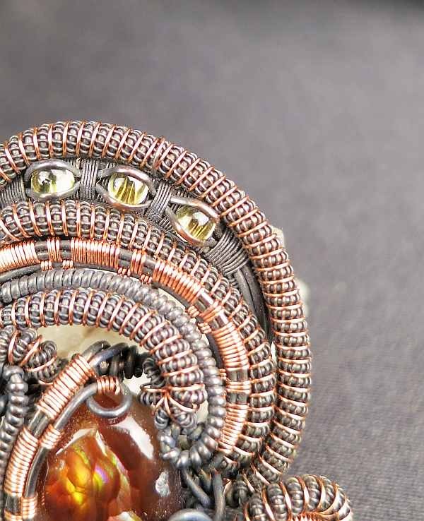 Feuerachat-Medaillon SunayLaLuna Halbedelsteinschmuck