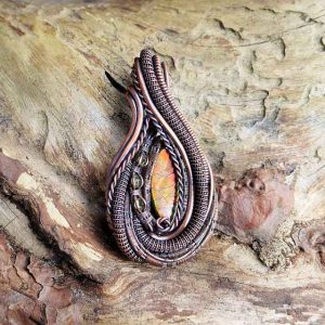 Halbedelsteinschmuck Ammolith-Anhänger Suna y LaLuna
