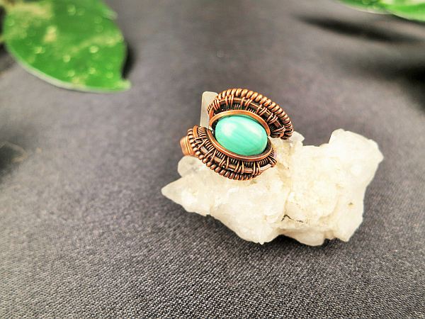Malachit-ring SunayLaLuna Semipreciousstonejewelry