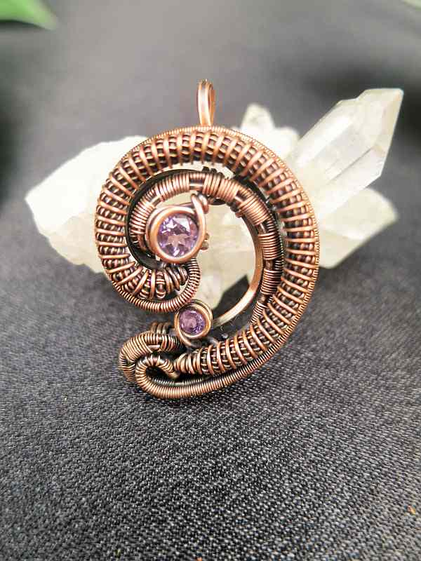 Amethyst-Pendant SunayLaLuna Amethystjewelry