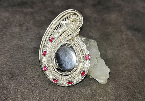 Moonstone-Medallion Silverjewelry Silverpendant