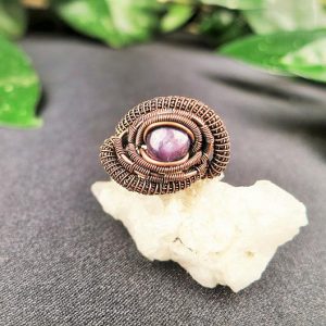 SternrubinRing SunayLaLuna Kupferschmuck Sternrubinschmuck