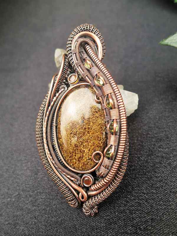 Bronzit-Medaillon SunayLaLuna Halbedelsteinschmuck