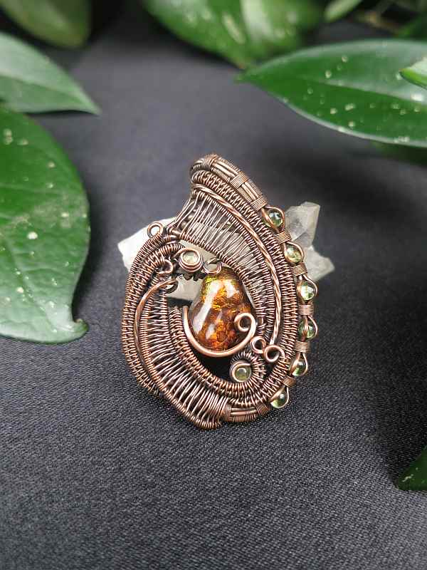 Feuerachat-Medaillon Halbedelsteinschmuck SunayLaLuna