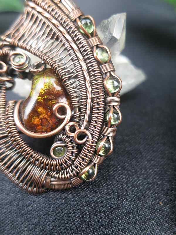 Feuerachat-Medaillon Halbedelsteinschmuck SunayLaLuna