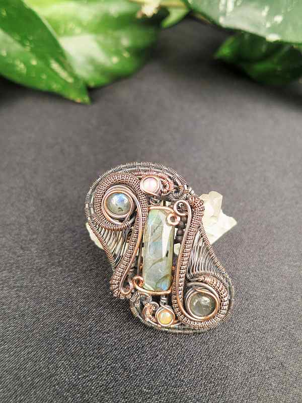 Labradorit-Medaillon Halbedelsteinschmuck SunayLaLuna