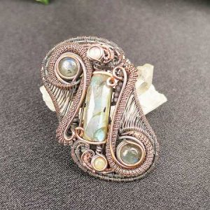 Labradorit-Medaillon Halbedelsteinschmuck SunayLaLuna