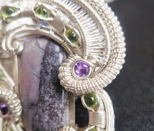 SciFi-Jaspis-Medaillon Silberschmuck SunayLaLuna