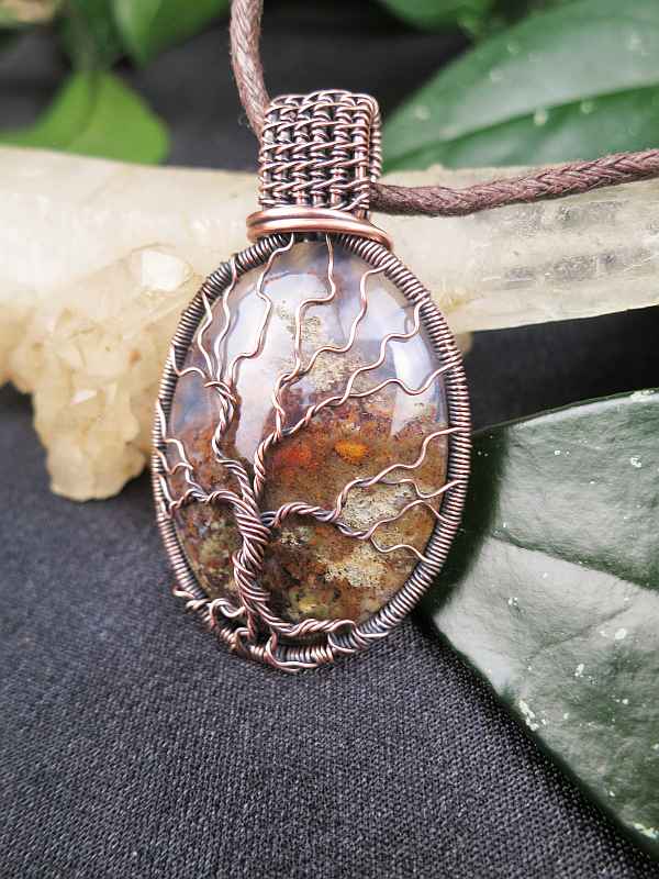 BaumDesLebens Moosachat-Anhänger Designerschmuck