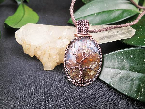 BaumDesLebens Moosachat-Anhänger Designerschmuck