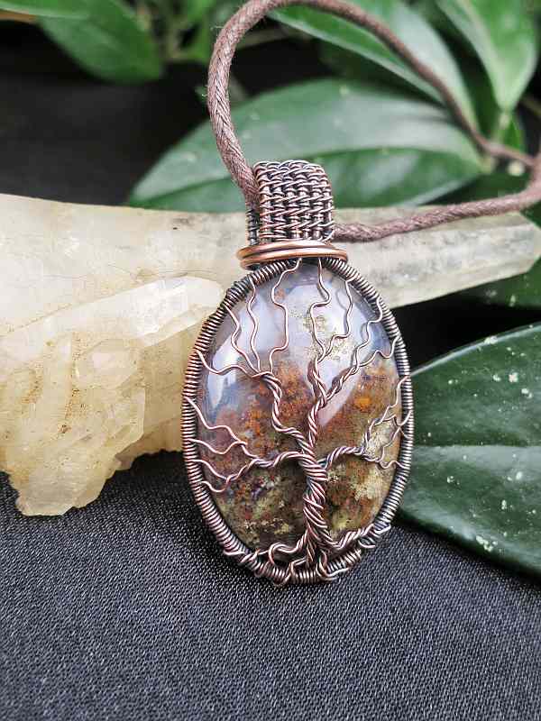BaumDesLebens Moosachat-Anhänger Designerschmuck