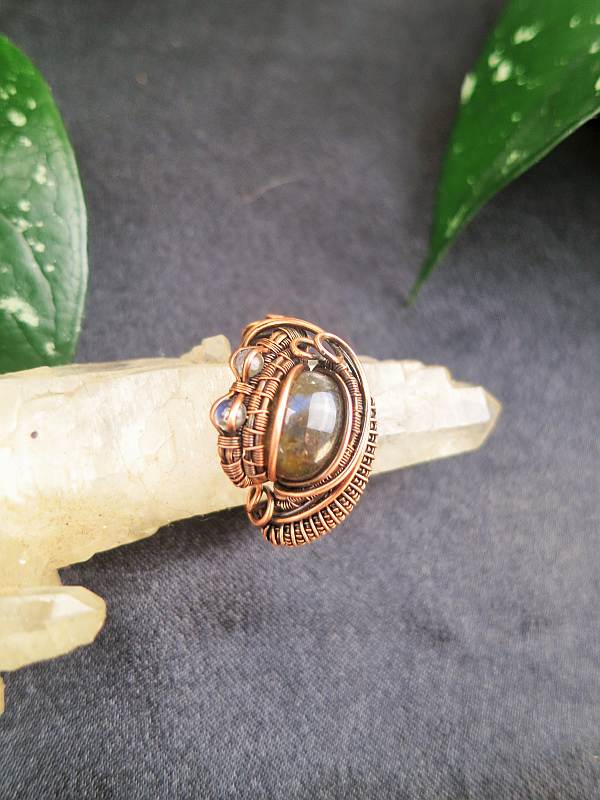 Ring mit Labradoriten – Bild 2