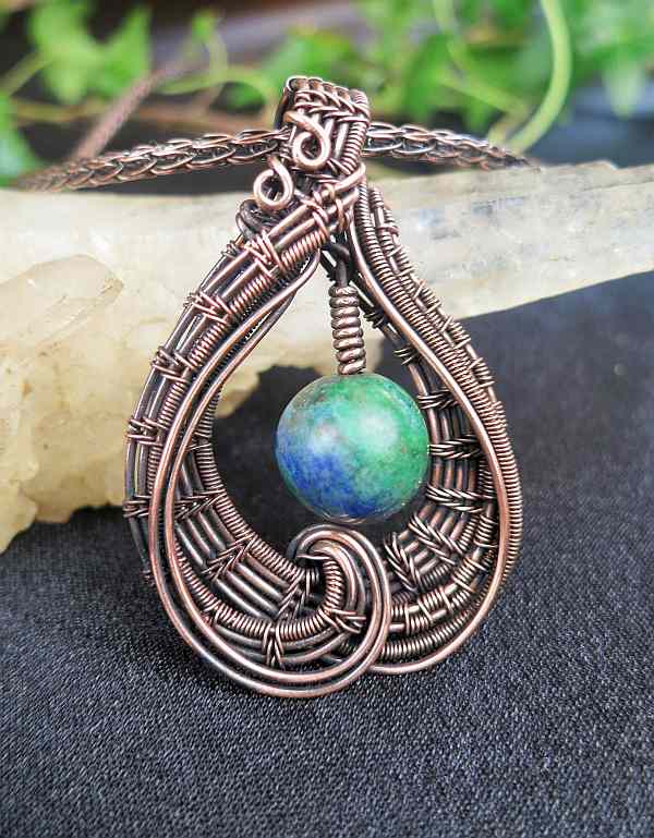 AzuritePendant Jewelrydesign SunayLaLuna