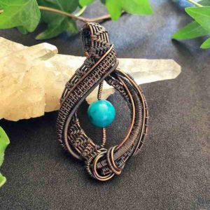 Chrysokoll-Anhänger Chrysokoll-Schmuck Schmuckdesign