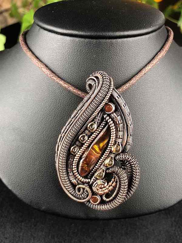 Feuerachat-Medaillion Feuerachat-Anhänger Schmuckdesign SunayLaLuna