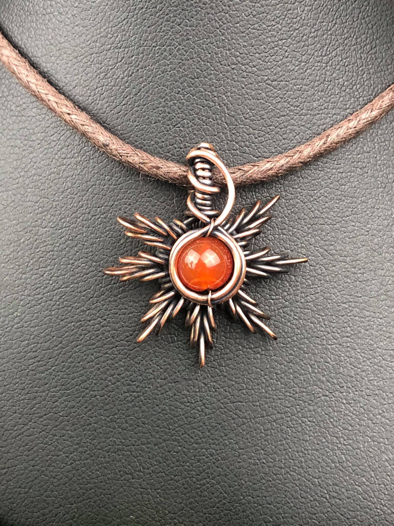Carnelian-Sunpendant1 Sunjewelry SunayLaLuna