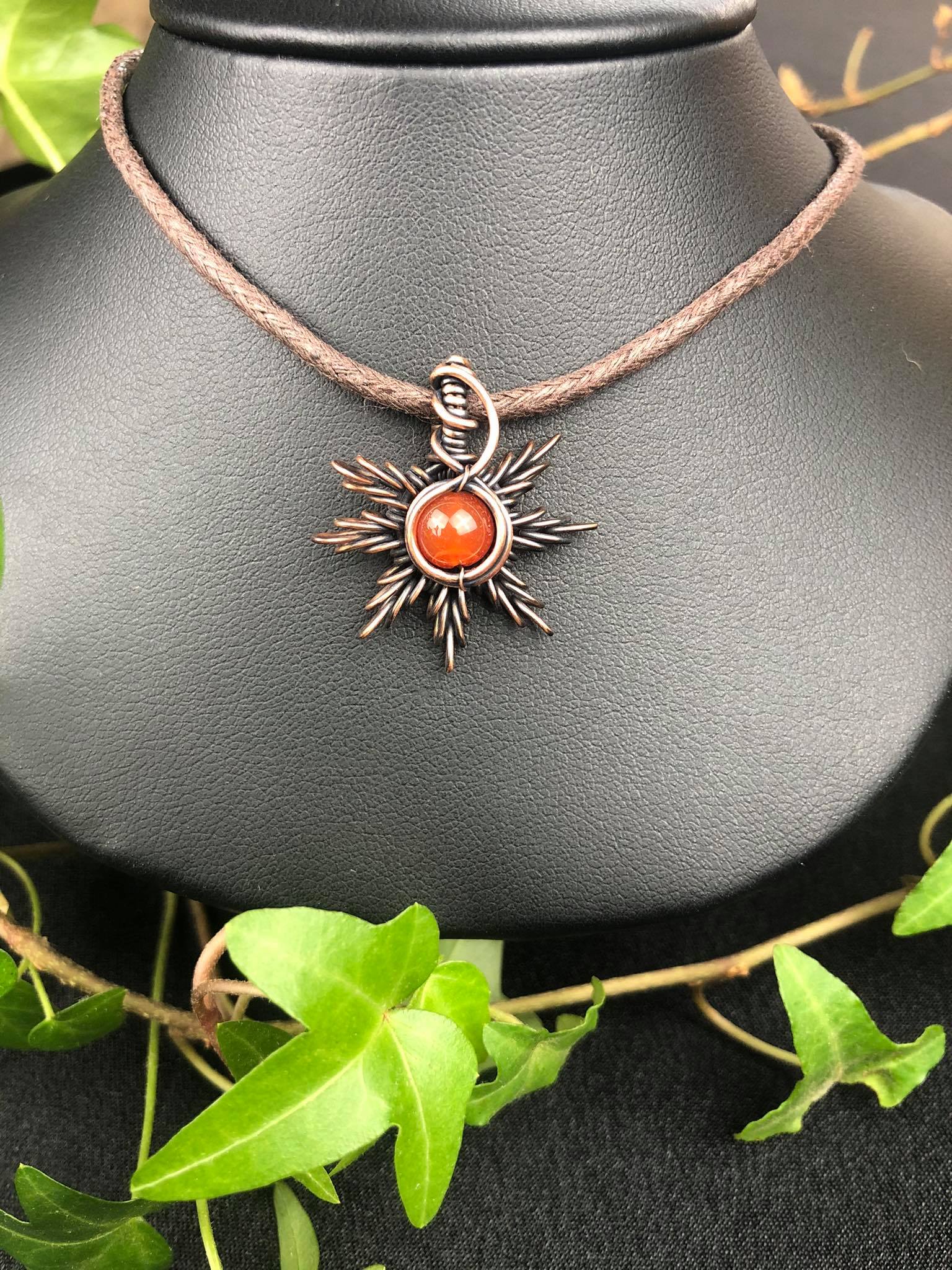 Carnelian-Sunpendant1 Sunjewelry SunayLaLuna