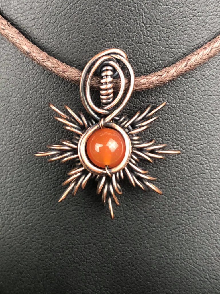 Carnelian-Sunpendant2 Sunjewelry SunayLaLuna