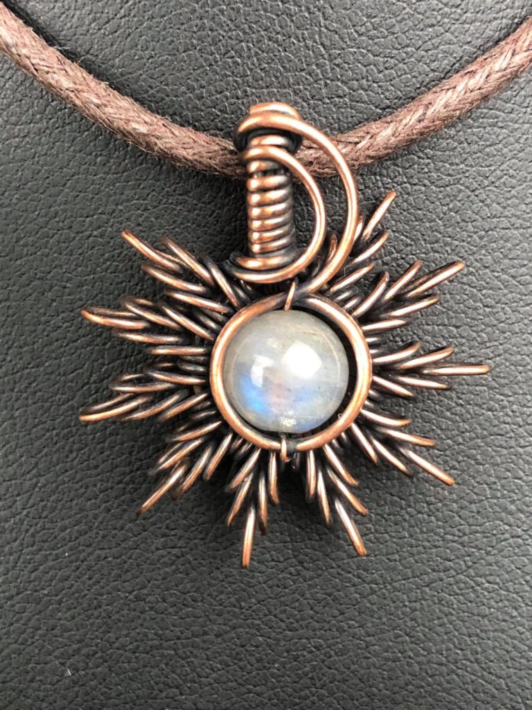 Labradorit-Sonnenanhänger Sonnenschmuck SunayLaLuna