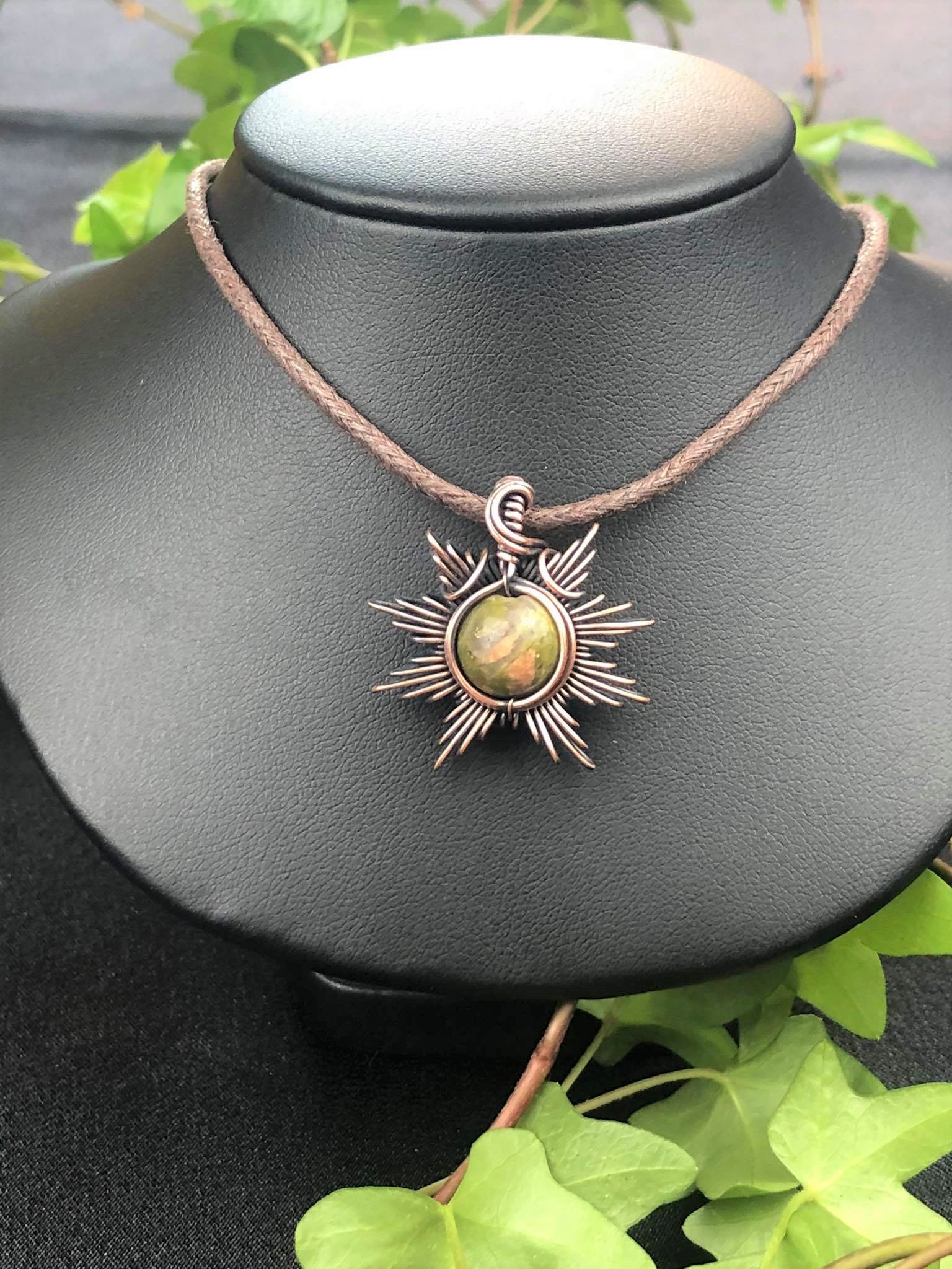 Unakite-Sunpendant Jewelrydesign Sunjewelry