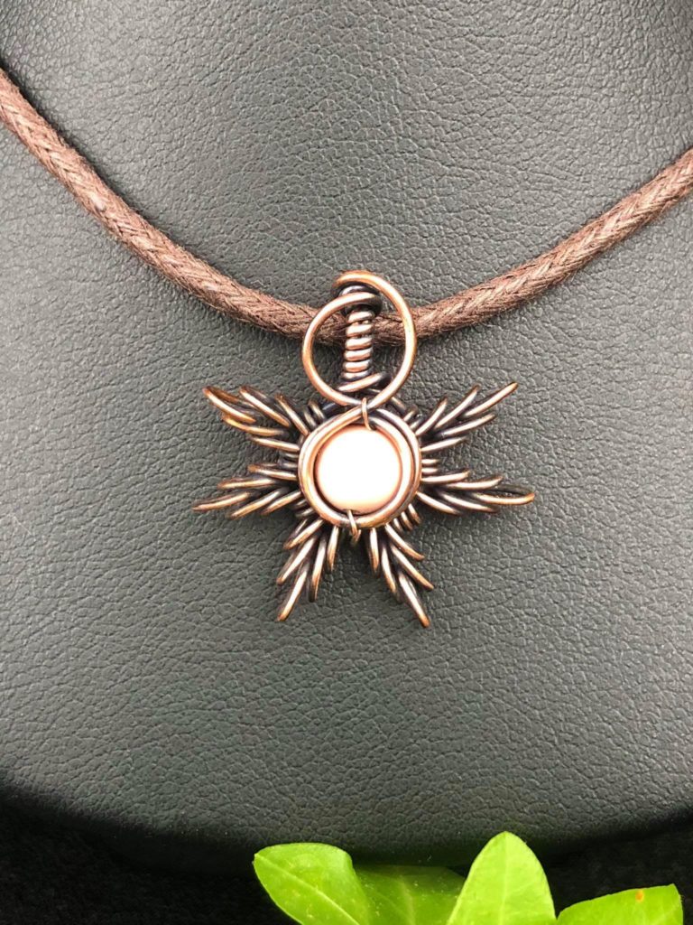 Pink Coral-Sunpendant Sunjewelry SunayLaLuna