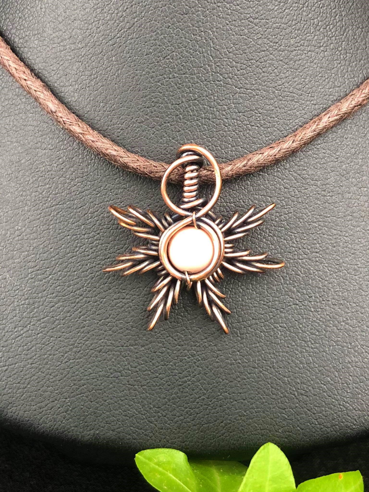 Pink Coral-Sunpendant Sunjewelry SunayLaLuna