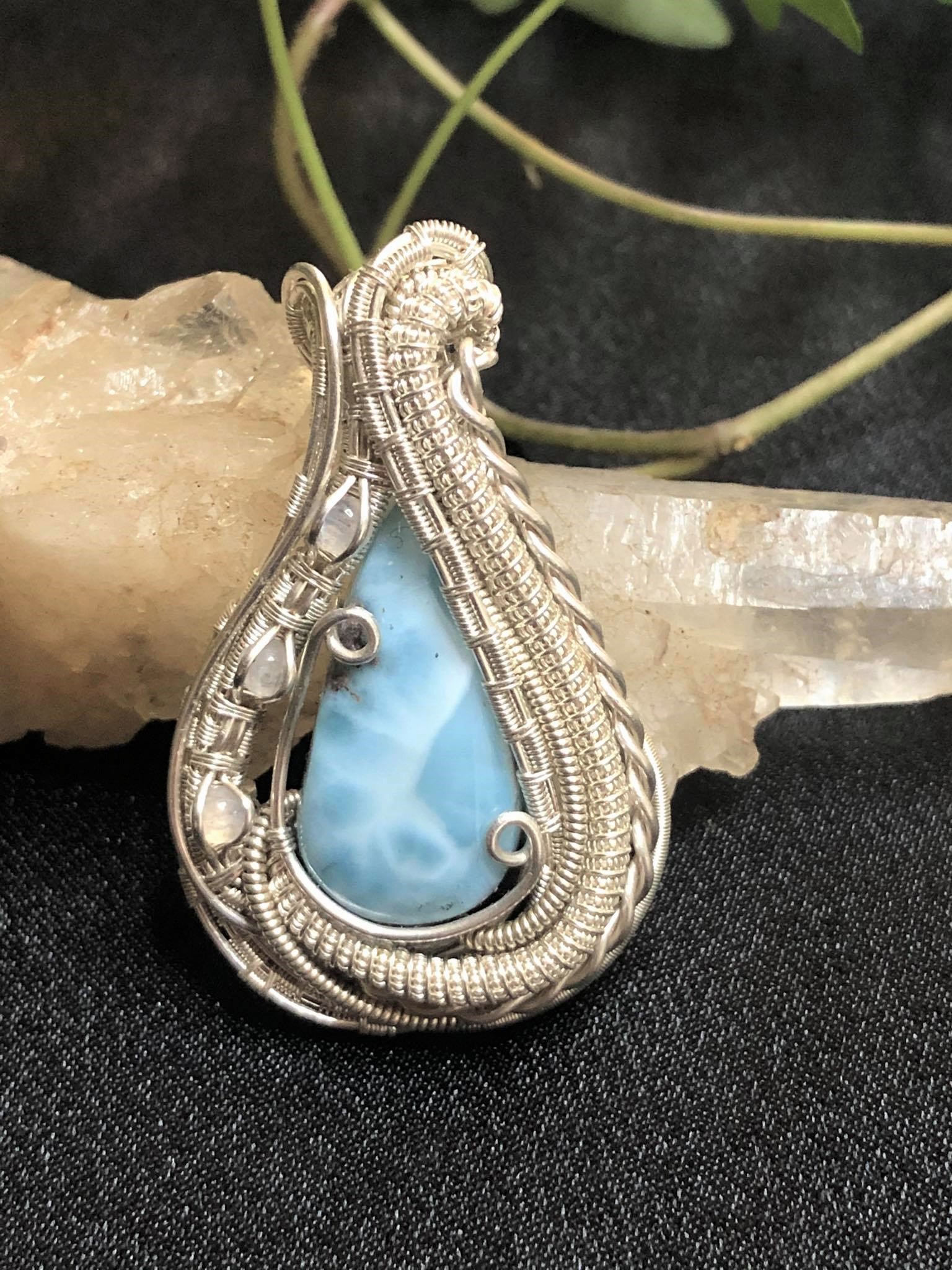 SunayLaLuna Larimar-Medallion Silverjewelry