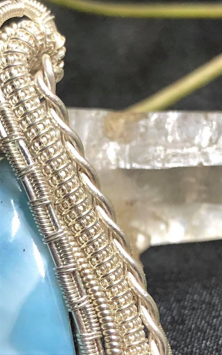 SunayLaLuna Larimar-Medallion Silverjewelry