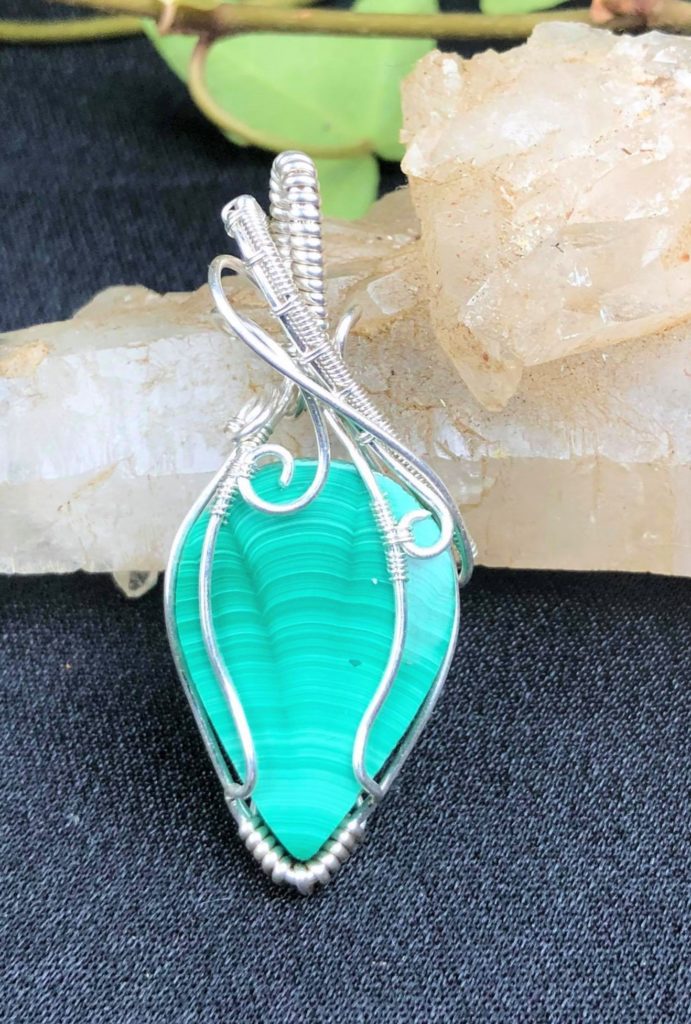 Malachit-Anhänger3 Schmuckdesign SunayLaLuna