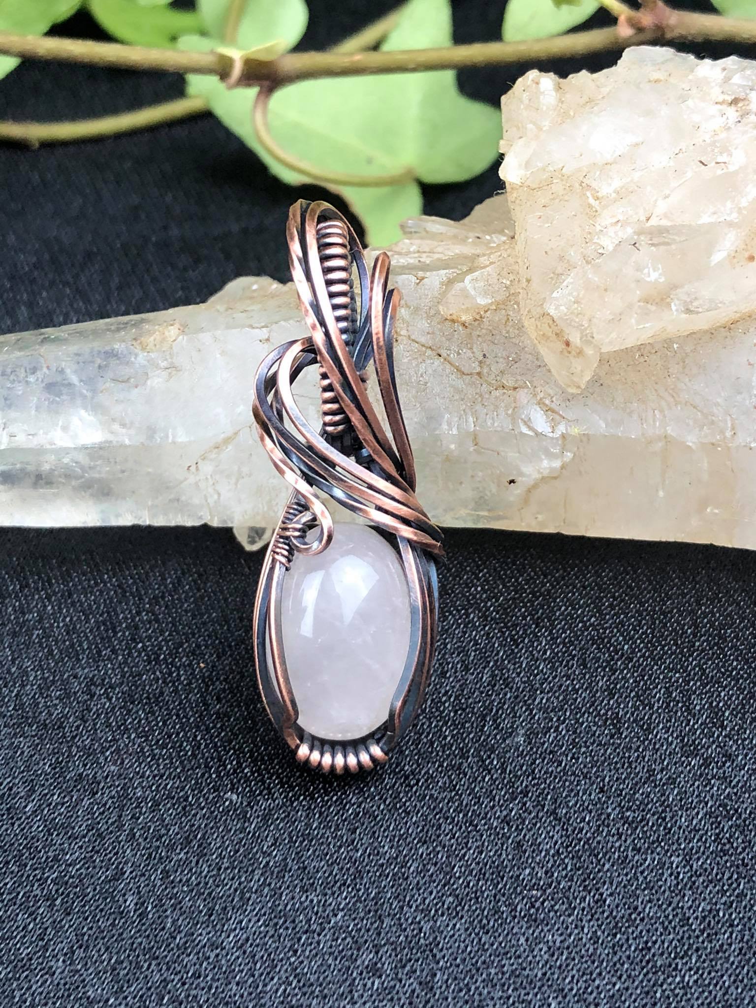 Rosenquarz-Anhänger Kollektion "Pure" SunayLaLuna