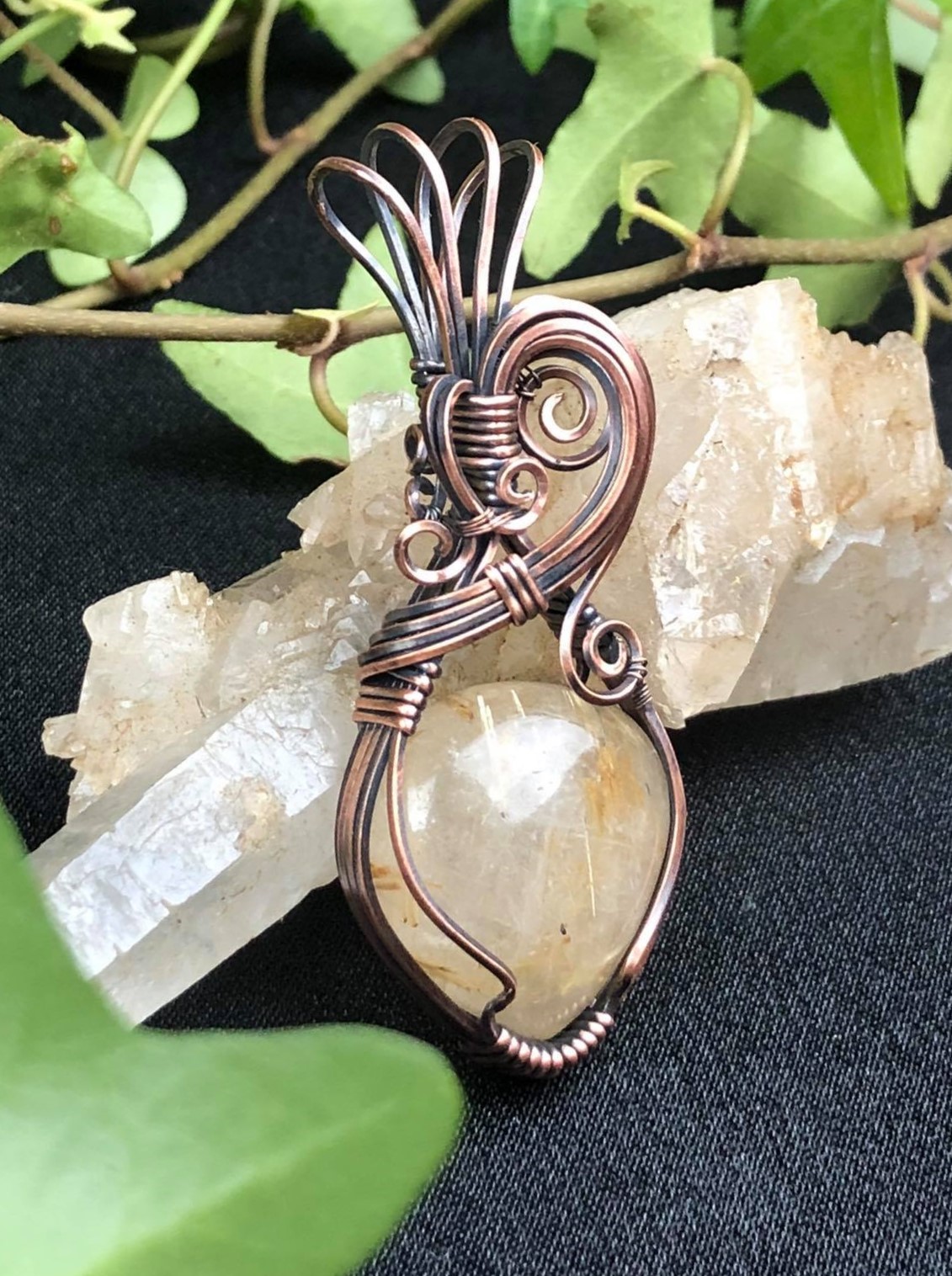 Rutilequartz-Pendant Collection "Pure" Jewelrydesign SunayLaLuna