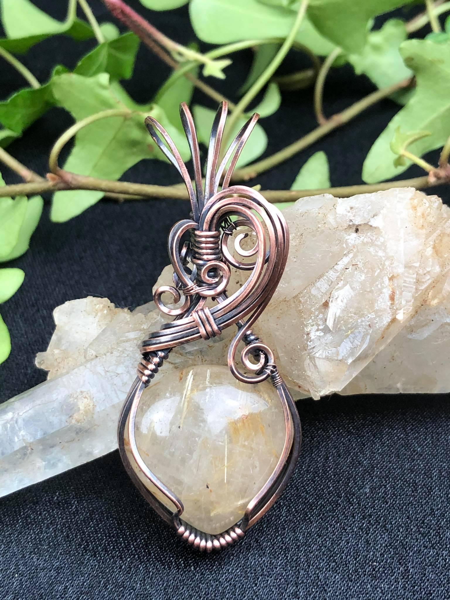 Rutilequartz-Pendant Collection "Pure" Jewelrydesign SunayLaLuna