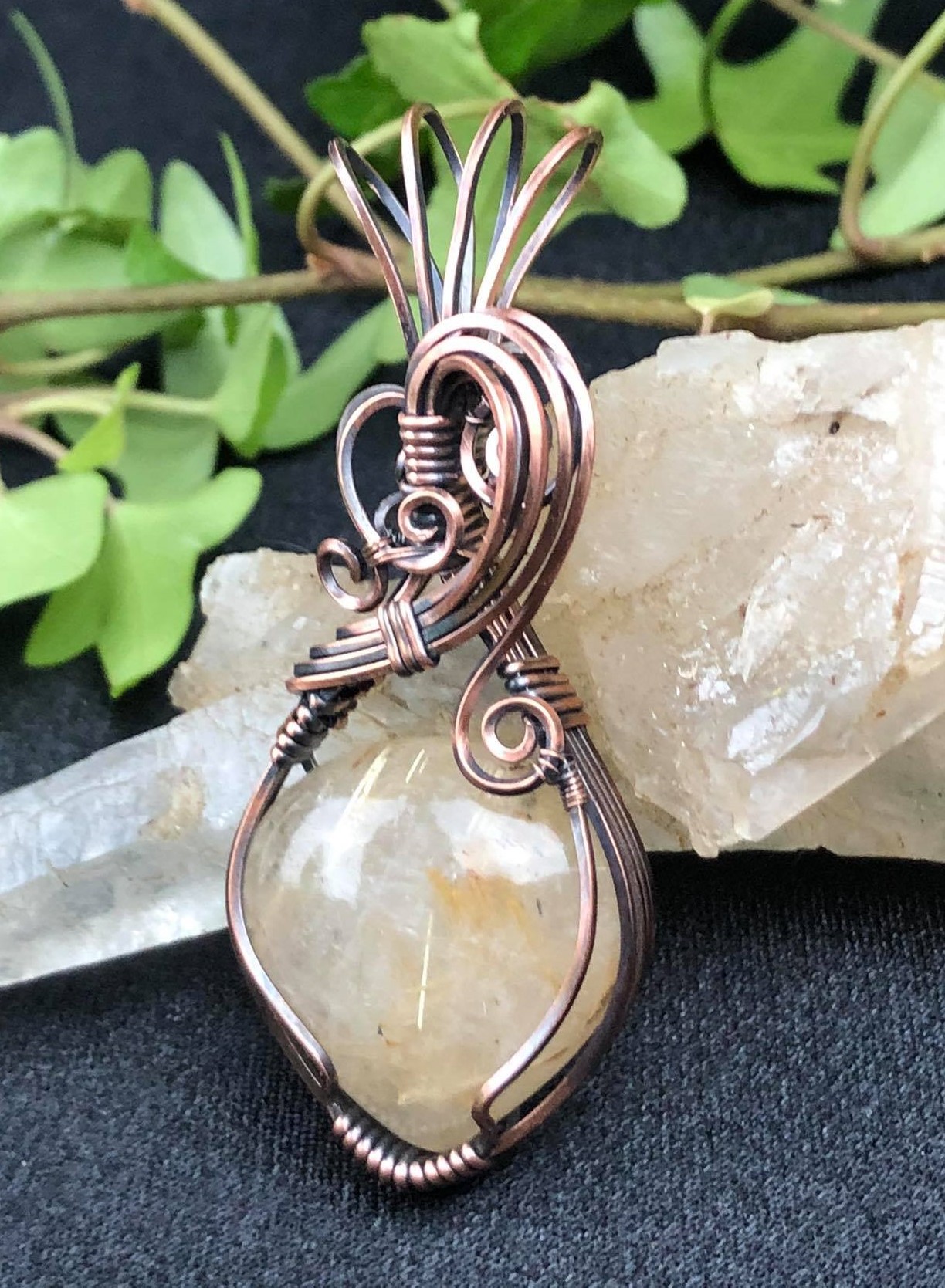 Rutilequartz-Pendant Collection "Pure" Jewelrydesign SunayLaLuna