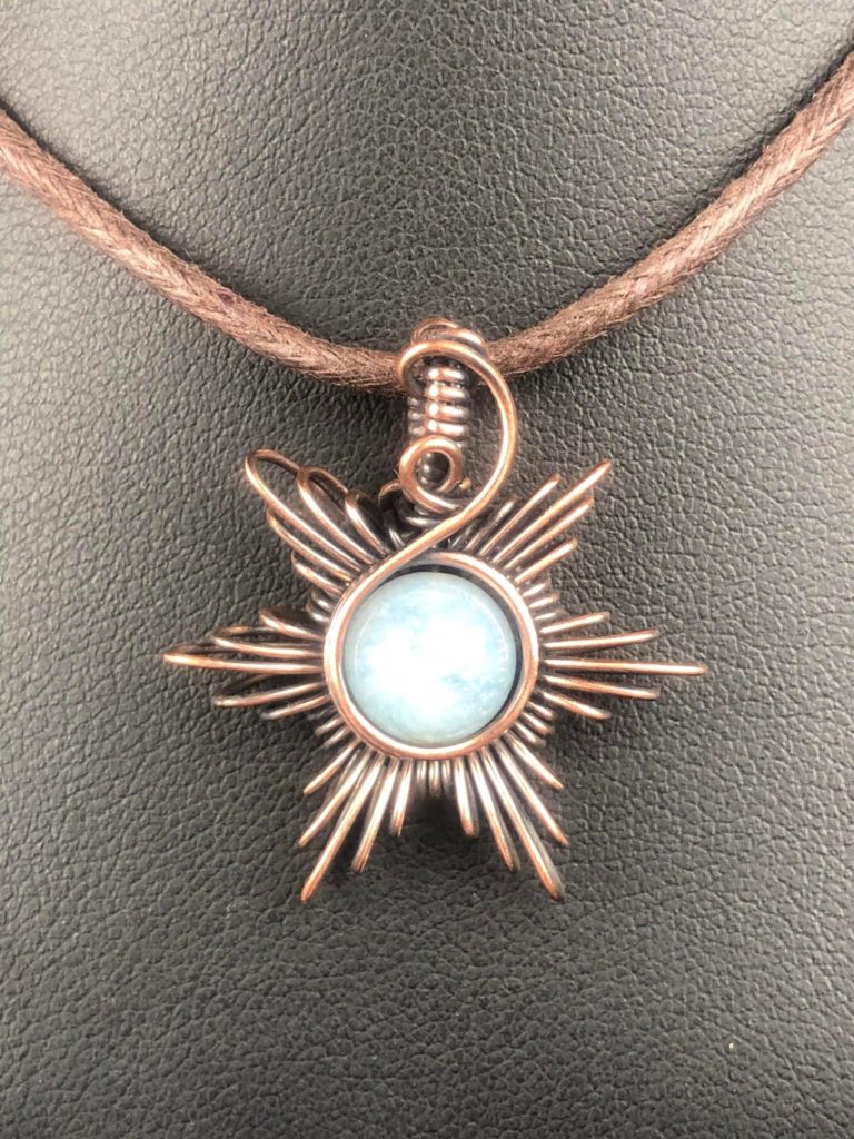SunayLaLuna Aquamarin-Sonnenanhänger4 Schmuckdesign