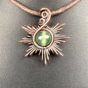 Aventurin-Sonnenanhänger1 Schmuckdesign Sonnenschmuck