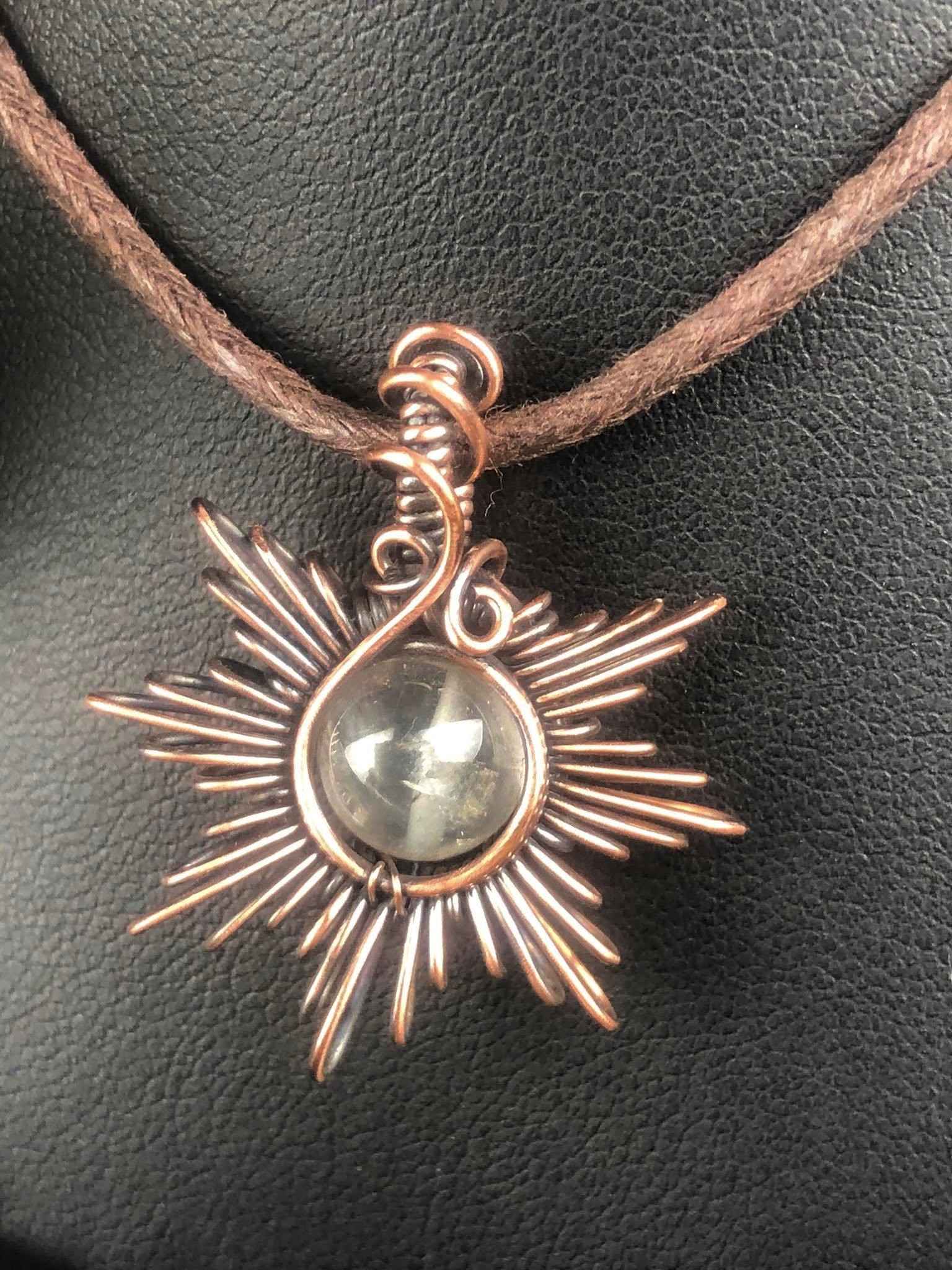 RockCrystal-Sunpendant1 Sunjewelry SunayLaLuna