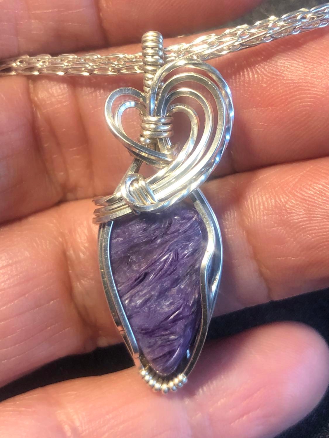 Charoite-Pendant Collection "Pure" Jewelrydesign