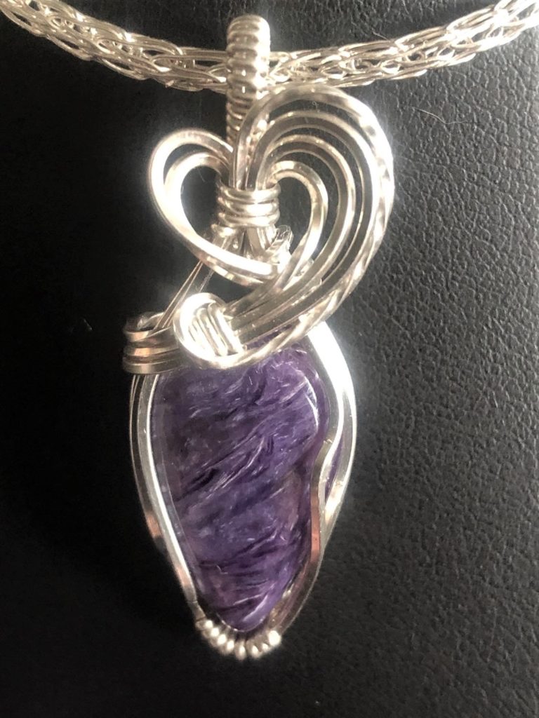Charoite-Pendant Collection "Pure" Jewelrydesign