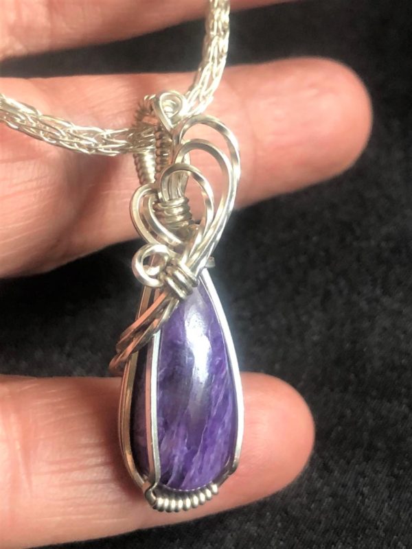 Charoite-Pendant1Collection "Pure" SunayLaLuna