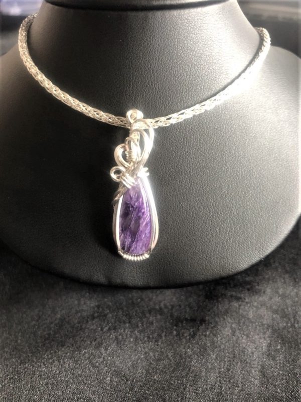 Charoite-Pendant1Collection "Pure" SunayLaLuna