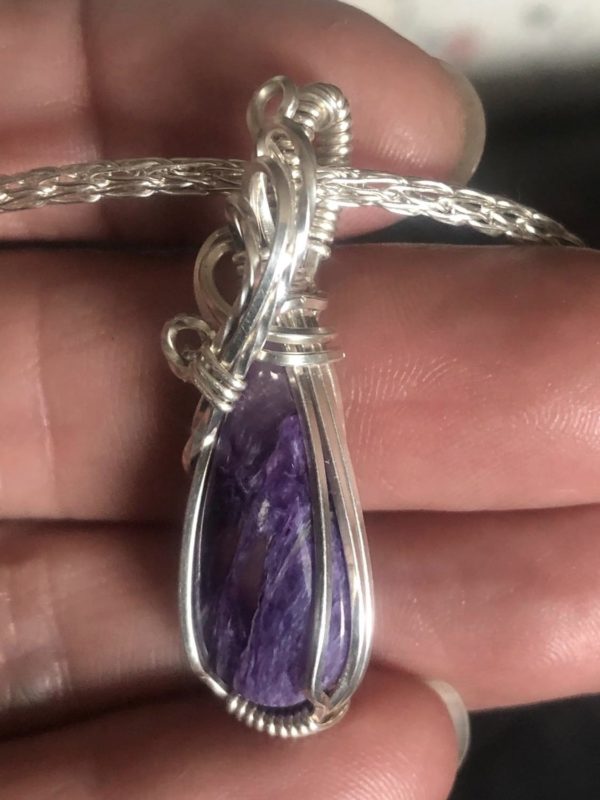 Charoite-Pendant1Collection "Pure" SunayLaLuna