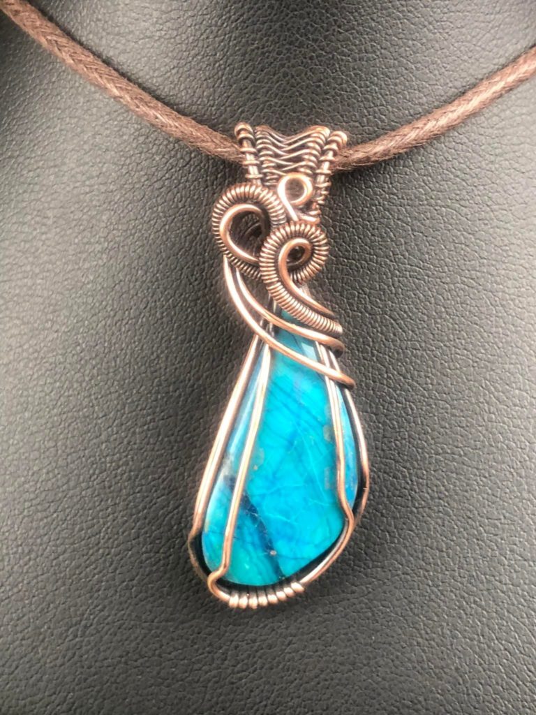 Chrysokolla-Pendant Jewelrydesign Collection "Pure"