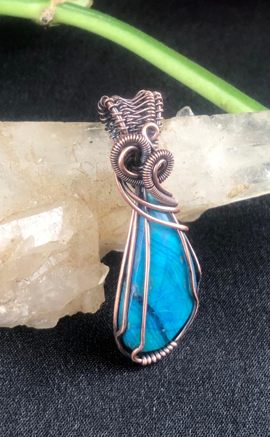 Chrysokolla-Pendant Jewelrydesign Collection "Pure"