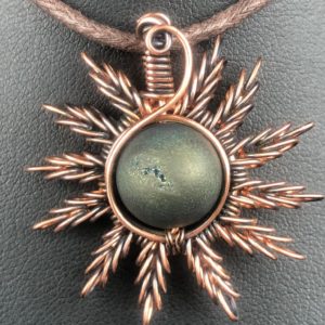 Drusenachat-Sonnenanhänger1 Schmuckdesign SunayLaLuna