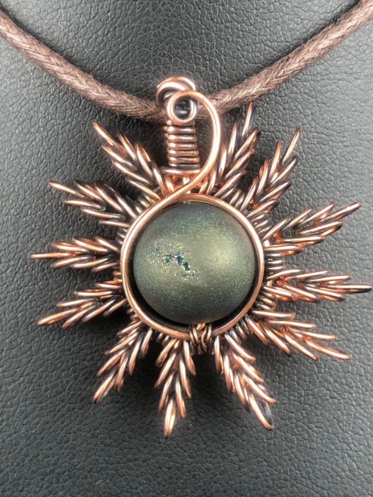 Druzyagate-Sunpendant1 Jewelrydesign SunayLaLuna