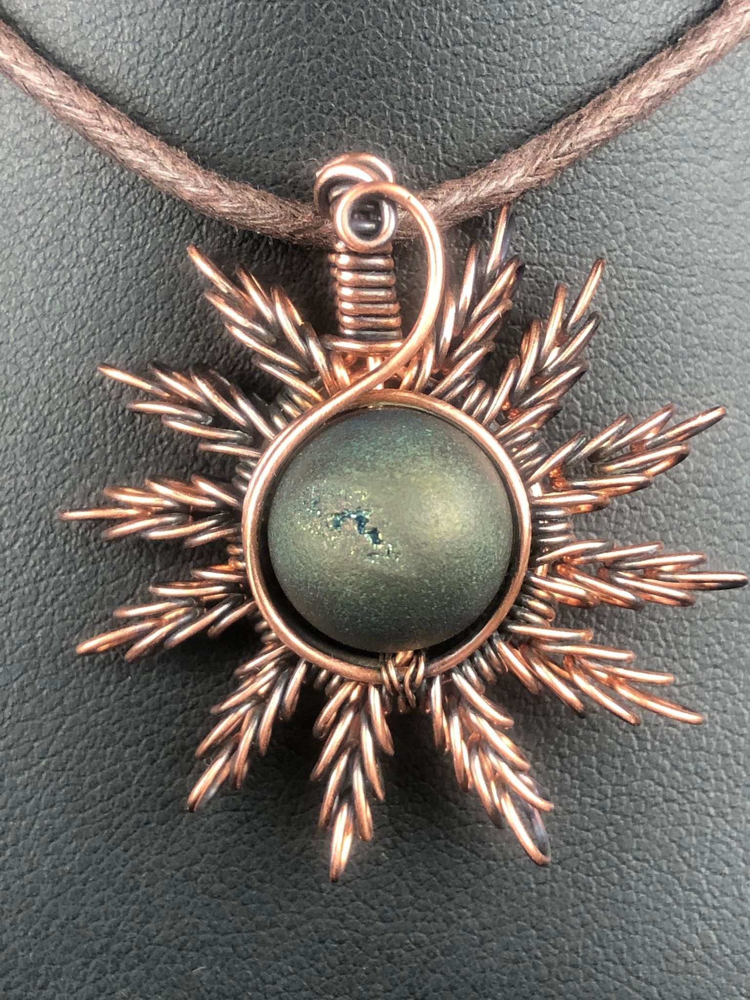 Druzyagate-Sunpendant1 Jewelrydesign SunayLaLuna