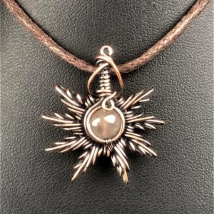 SunayLaLuna Rosequartz-Sunpendant-Jewelrydesign