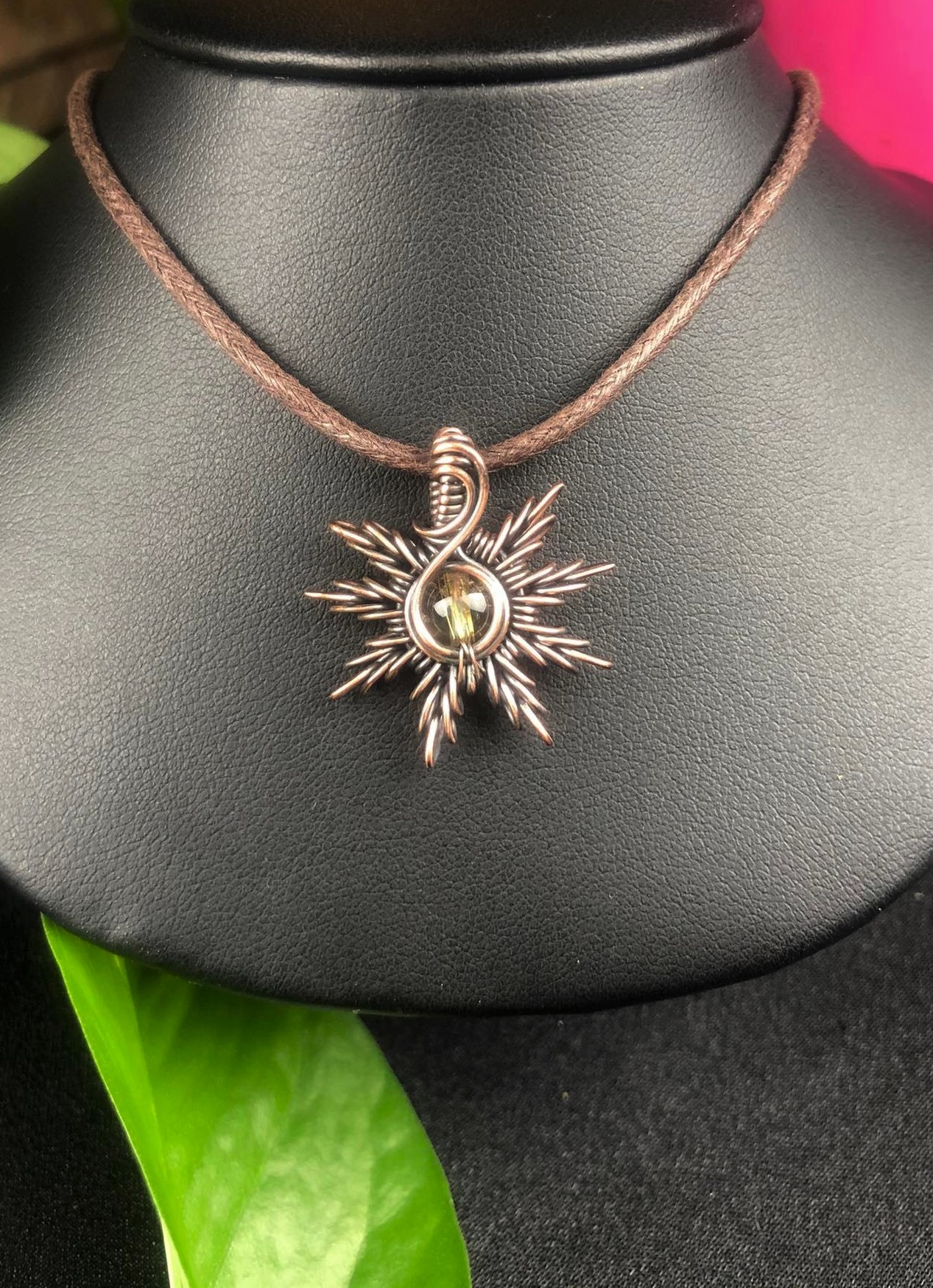 SunayLaLuna Rutilequartz-Sunpendant 1 Jewelrydesign