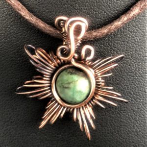 SunayLaLuna Turquoise-Sunpendant2 Jewelrydesign