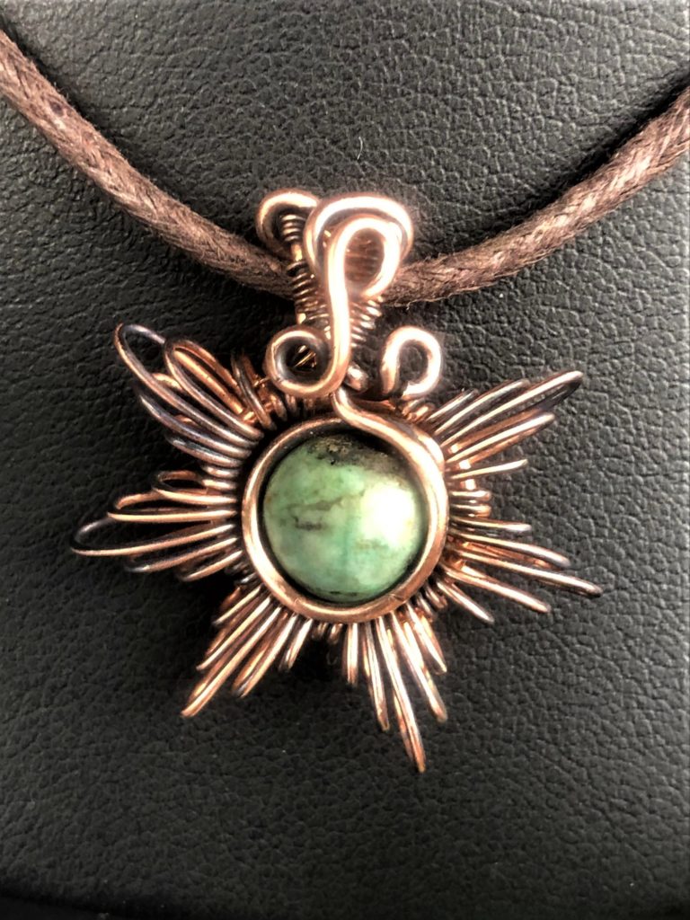 SunayLaLuna Türkis-Sonnenanhänger2 Schmuckdesign
